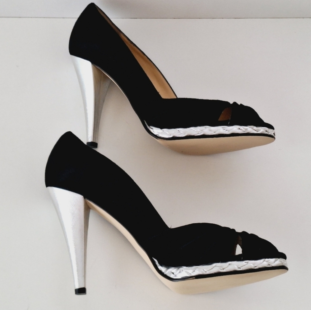 Michael Kors black suede heels - Picture 5 of 9